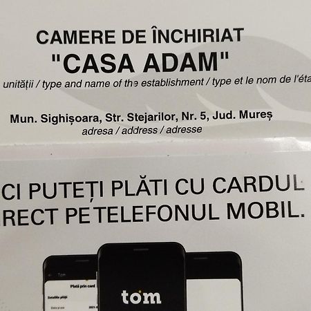 Hotel Casa Adam Sighişoara Esterno foto